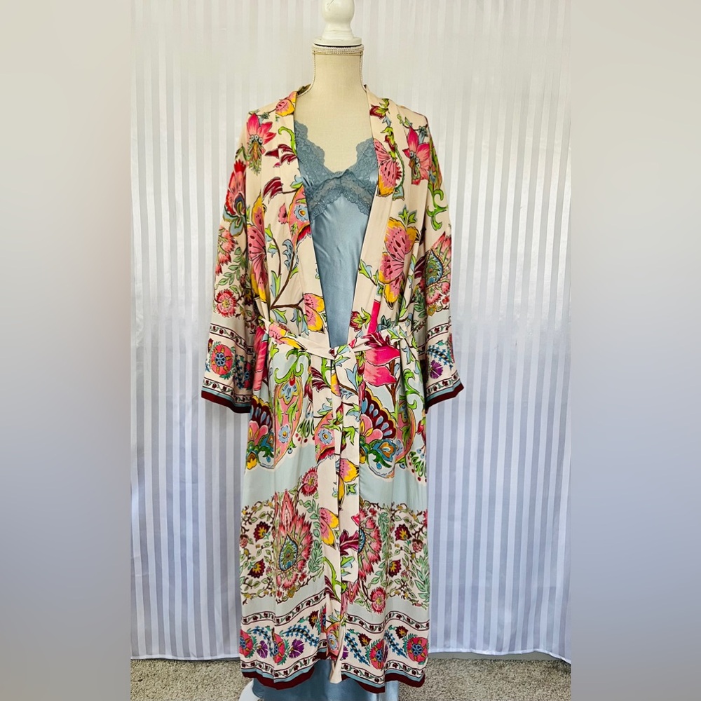 Zara kimono/ robe / duster - Picture 4 of 12